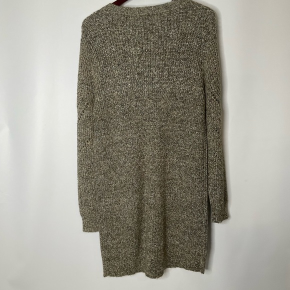 Cabi #4278 The Tunic Dress Fall 2022 Cozy Knit Artichoke Green Grey Dress Size M - Picture 10 of 16